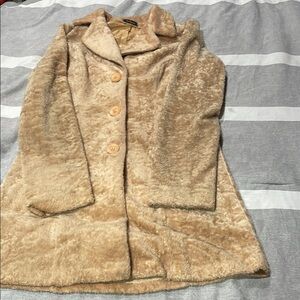 Forever 21 Cream Teddy Jacket